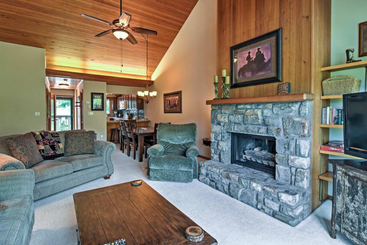 Beech Mountain Condo With Balcony, Walk To Resort! Exteriör bild