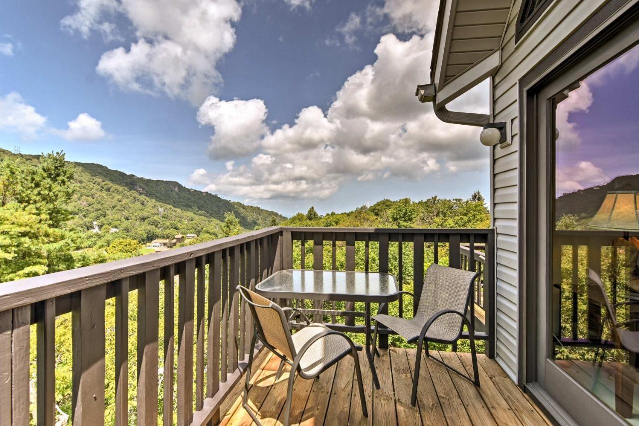 Beech Mountain Condo With Balcony, Walk To Resort! Exteriör bild