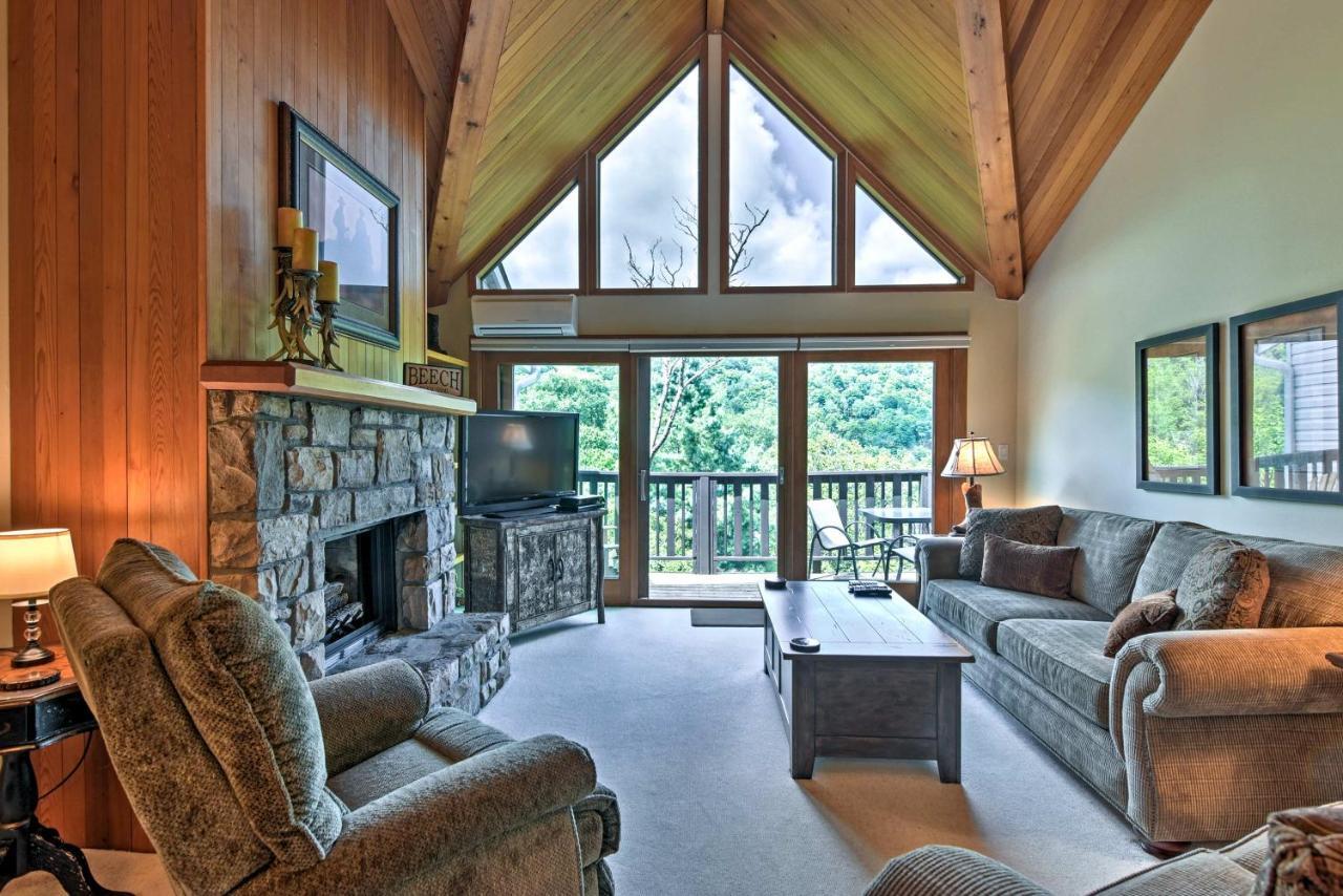 Beech Mountain Condo With Balcony, Walk To Resort! Exteriör bild